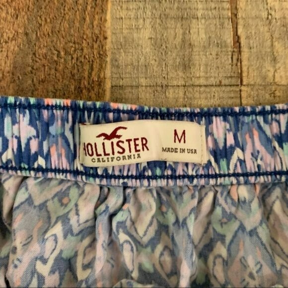 Hollister womens size medium lightweight pink and blue mini skirt - Picture 4 of 6